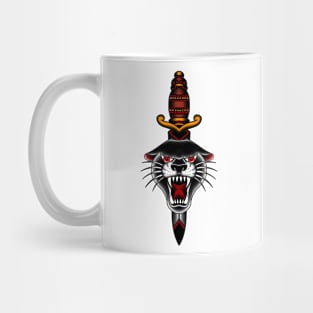 HomeSchoolTattoo Pantherhead & Dagger Mug